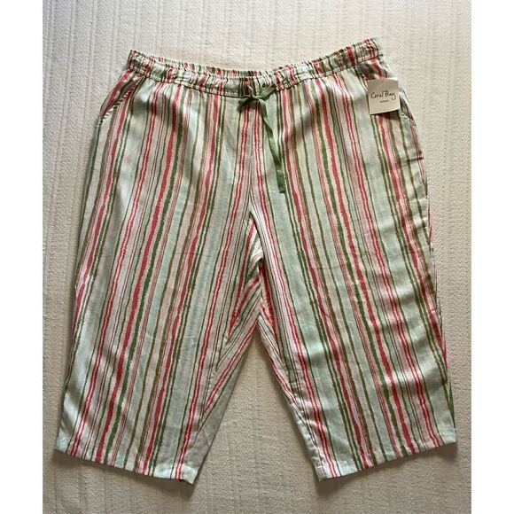 CORAL BAY Women’s 3X Drawstring Capris - Picture 4 of 8